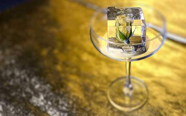 These 4 cocktails have ice cubes infused with booze and botanicals.